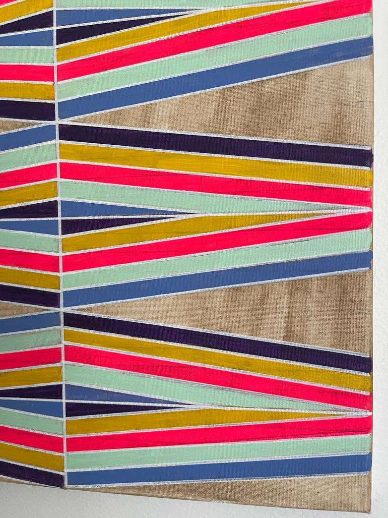 Original Abstract Geometric Painting by Amy Illardo