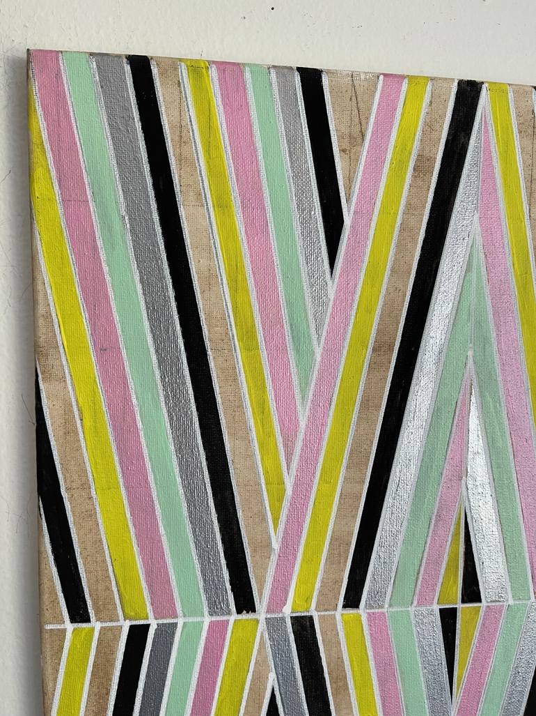 Original Abstract Geometric Painting by Amy Illardo