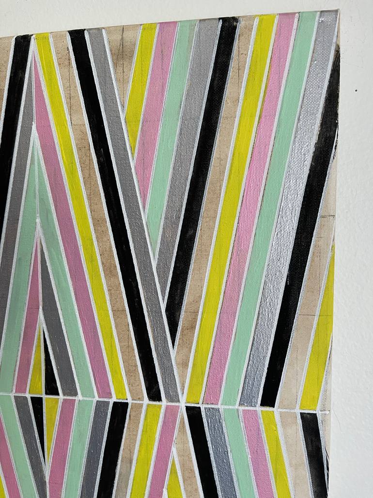 Original Abstract Geometric Painting by Amy Illardo