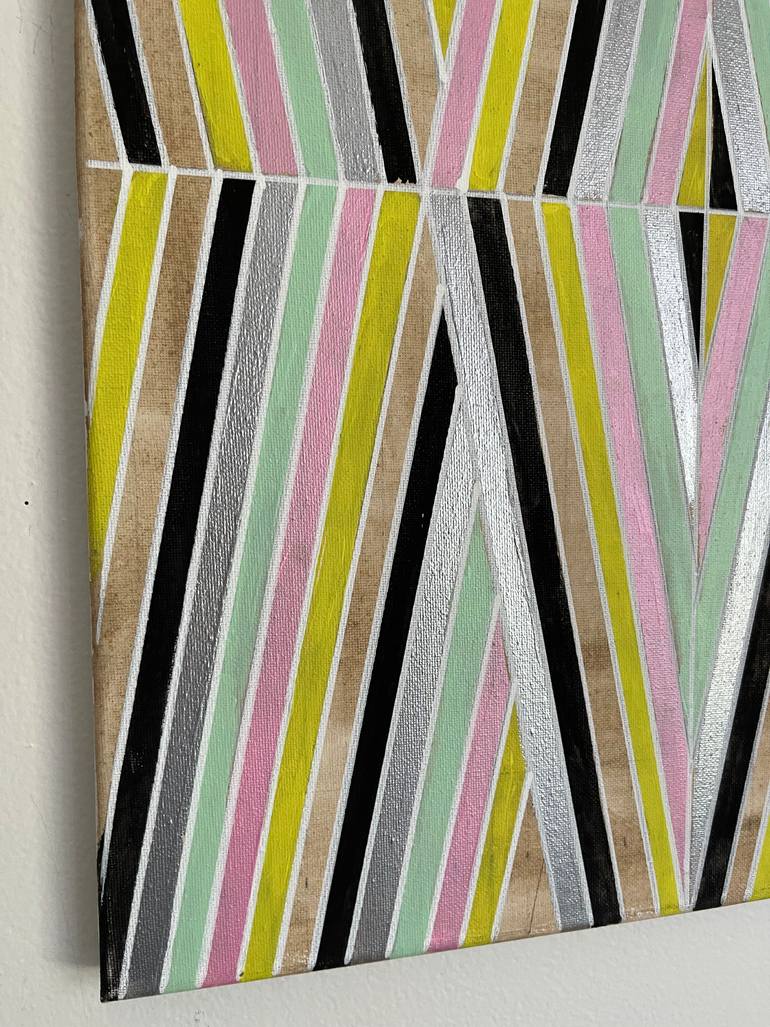 Original Abstract Geometric Painting by Amy Illardo