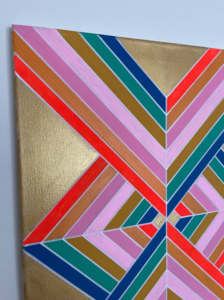 Original Abstract Geometric Painting by Amy Illardo