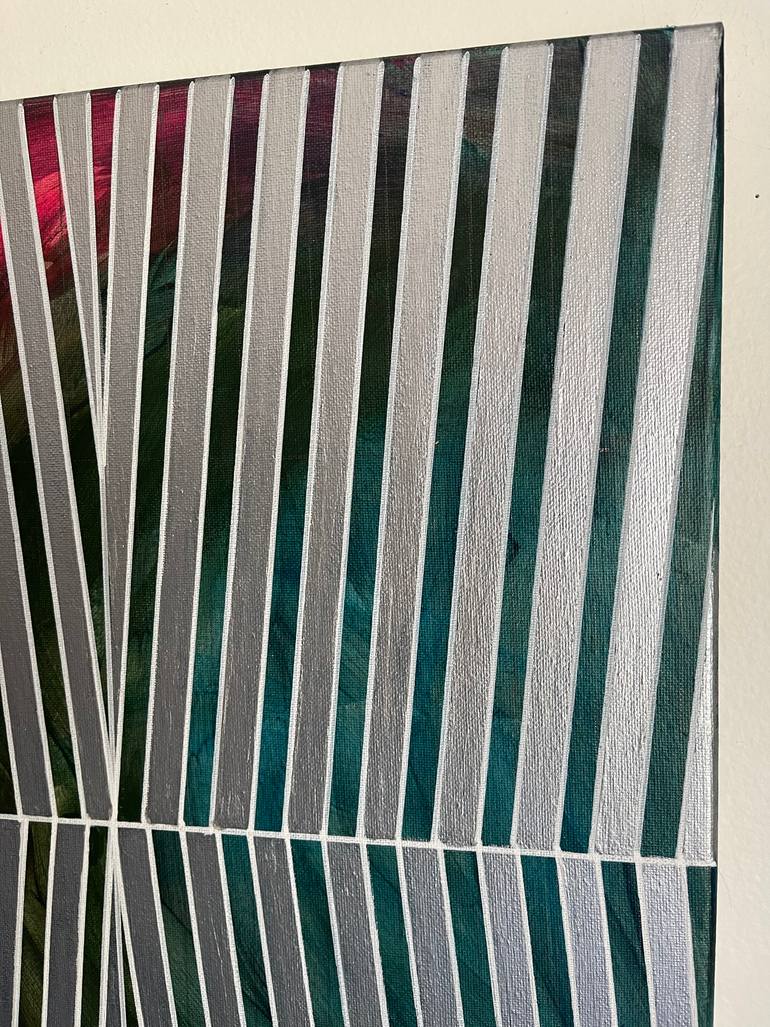 Original Abstract Geometric Painting by Amy Illardo