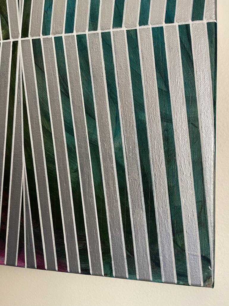 Original Abstract Geometric Painting by Amy Illardo
