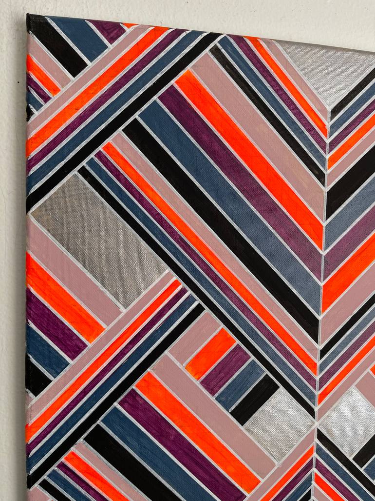 Original Abstract Geometric Painting by Amy Illardo