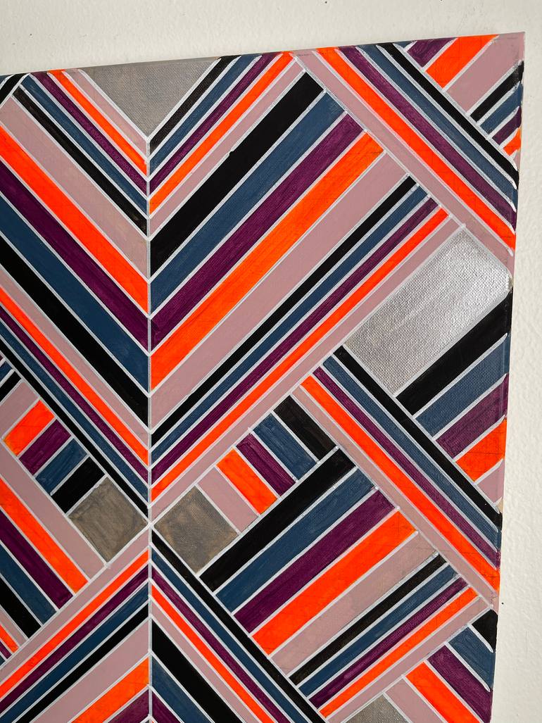 Original Abstract Geometric Painting by Amy Illardo