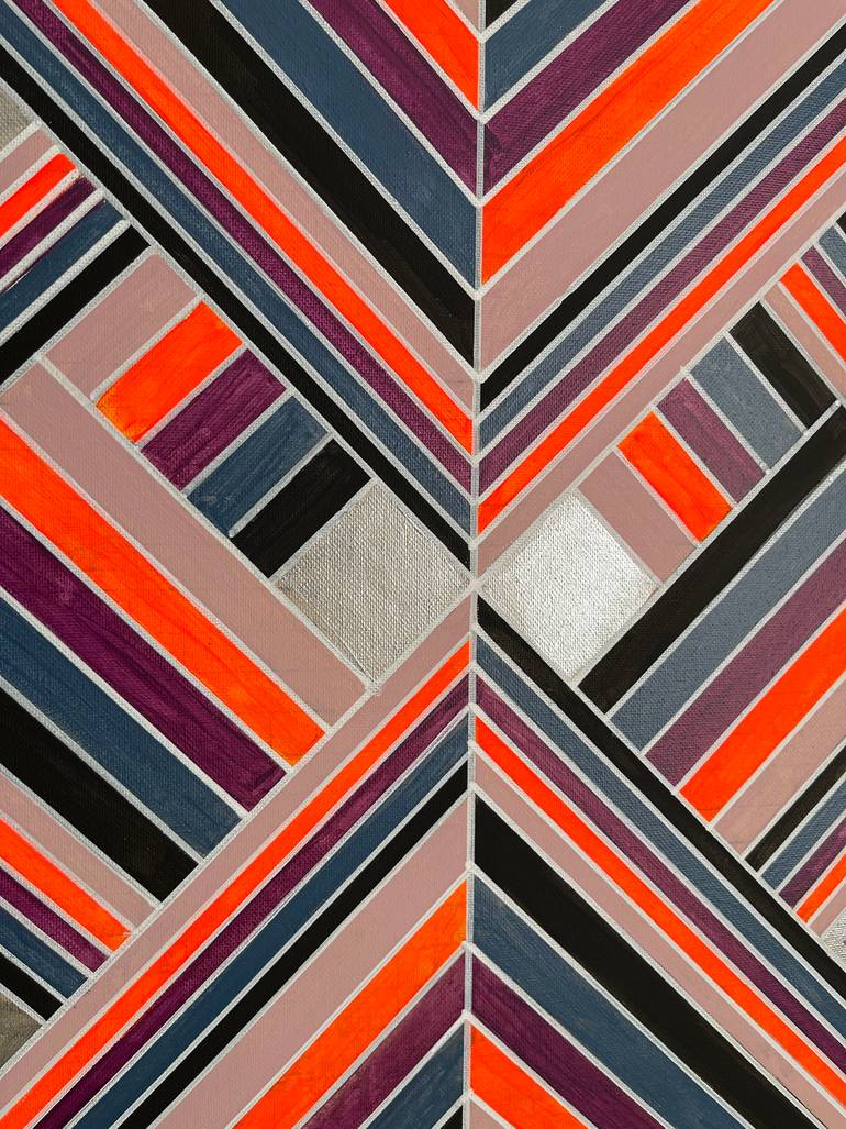 Original Abstract Geometric Painting by Amy Illardo