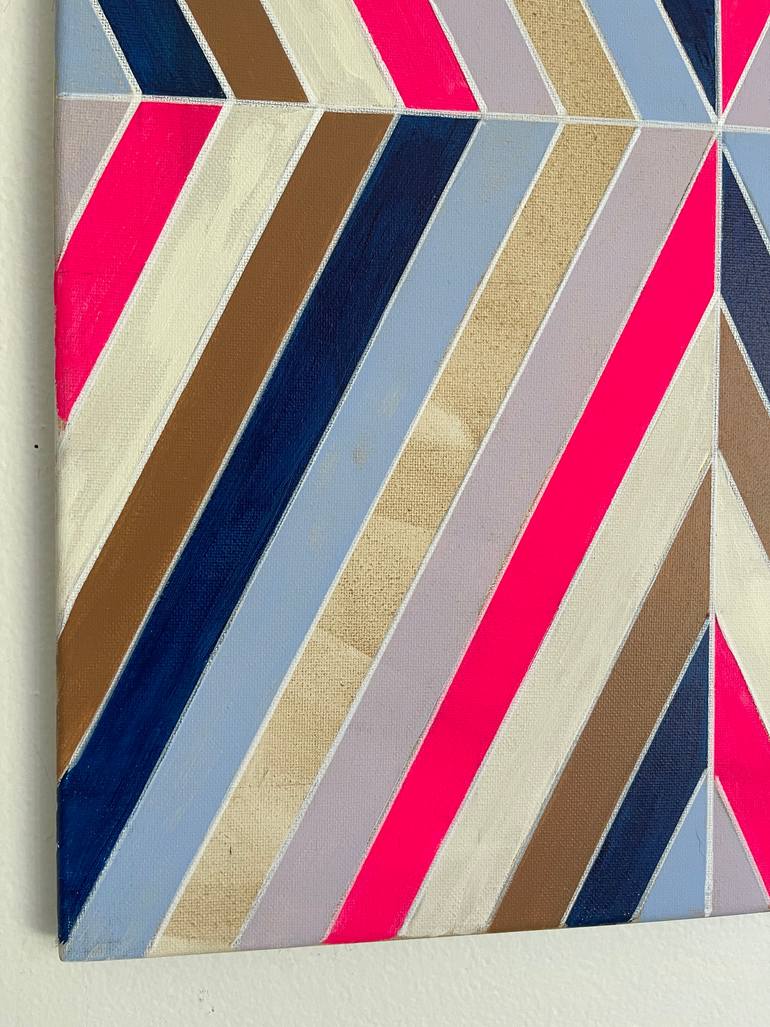 Original Abstract Geometric Painting by Amy Illardo