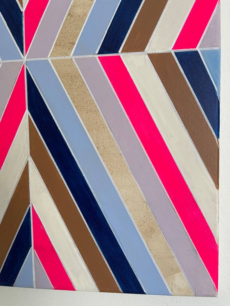 Original Abstract Geometric Painting by Amy Illardo
