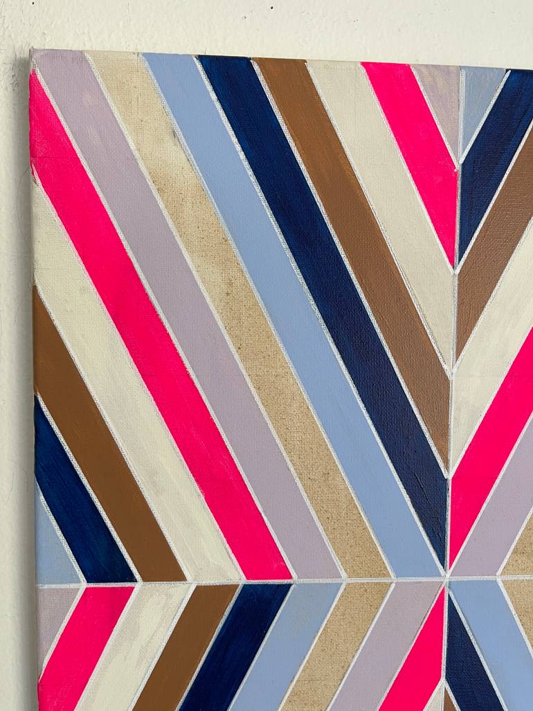 Original Abstract Geometric Painting by Amy Illardo
