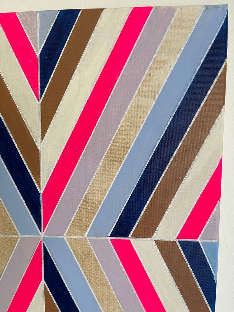 Original Abstract Geometric Painting by Amy Illardo