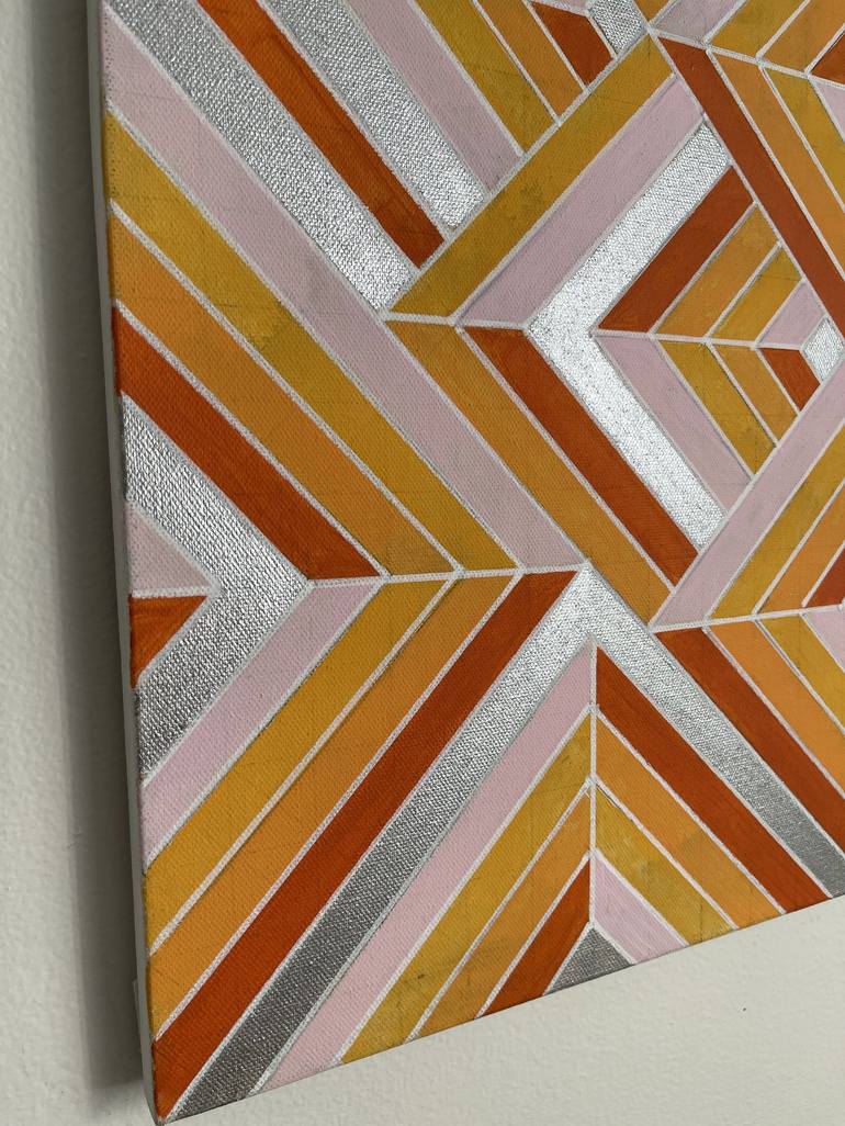 Original Abstract Geometric Painting by Amy Illardo