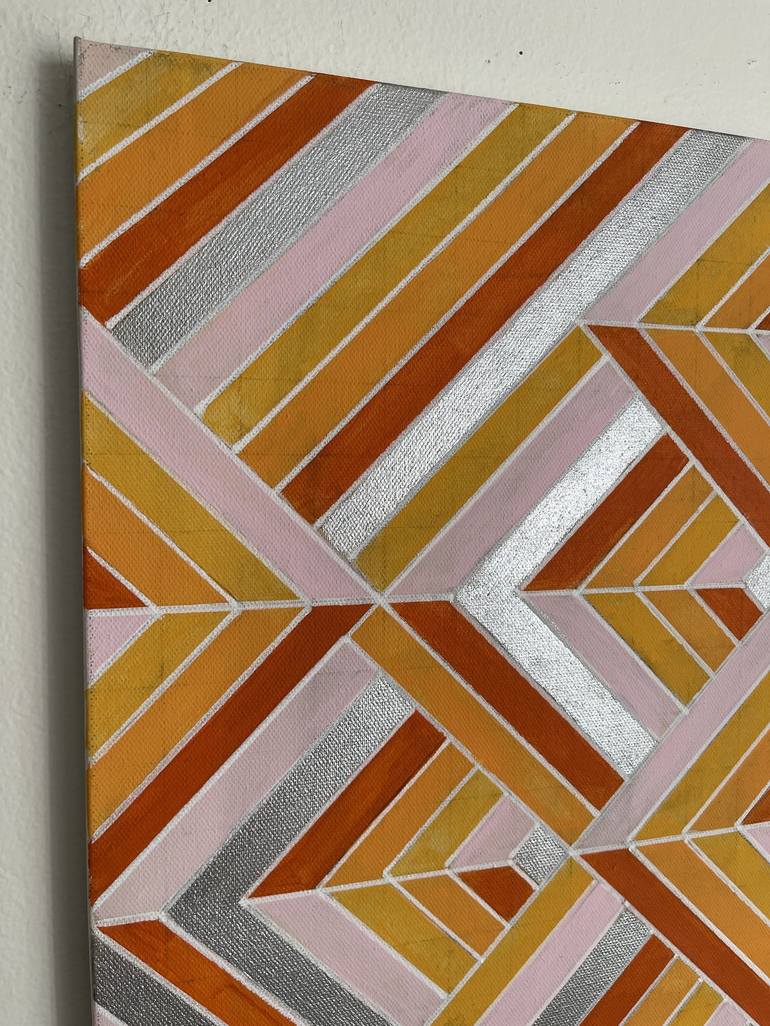 Original Abstract Geometric Painting by Amy Illardo