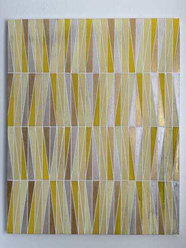 Yellow Metallic Gold Geometric 24x30 thumb