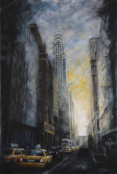 Original Expressionism Cities Paintings by Rayford -