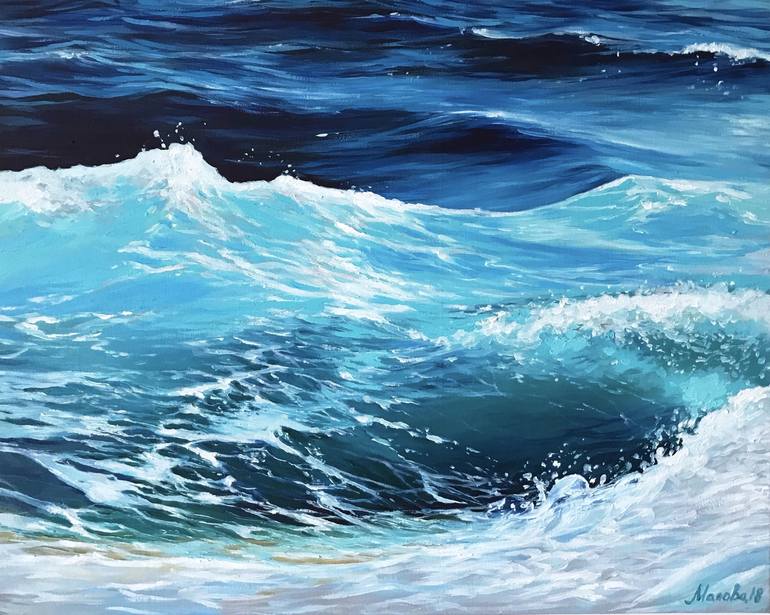 Sea Painting by Anastasiya Malova | Saatchi Art