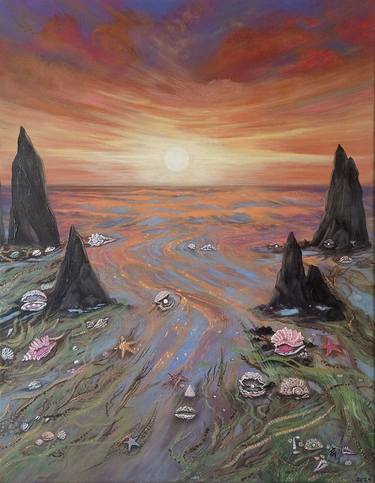 Original Surrealism Seascape Paintings by Zoe Adams