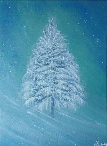 The snow tree. By Zoe Adams thumb