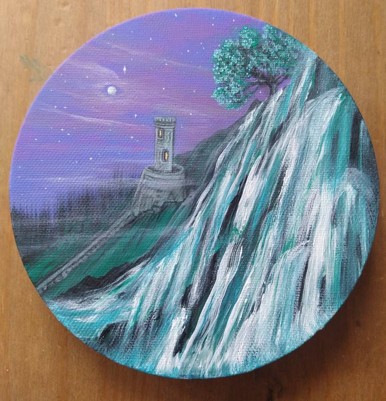 Original Surrealism Fantasy Painting by Zoe Adams