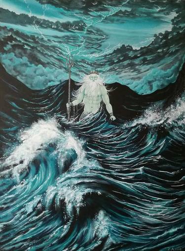 Original Surrealism Seascape Paintings by Zoe Adams