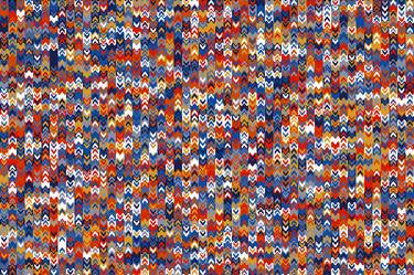 Print of Abstract Patterns Mixed Media by Heinz Bucher