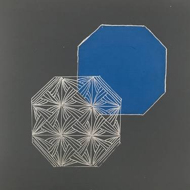Print of Abstract Geometric Paintings by Lina Sadziuviene
