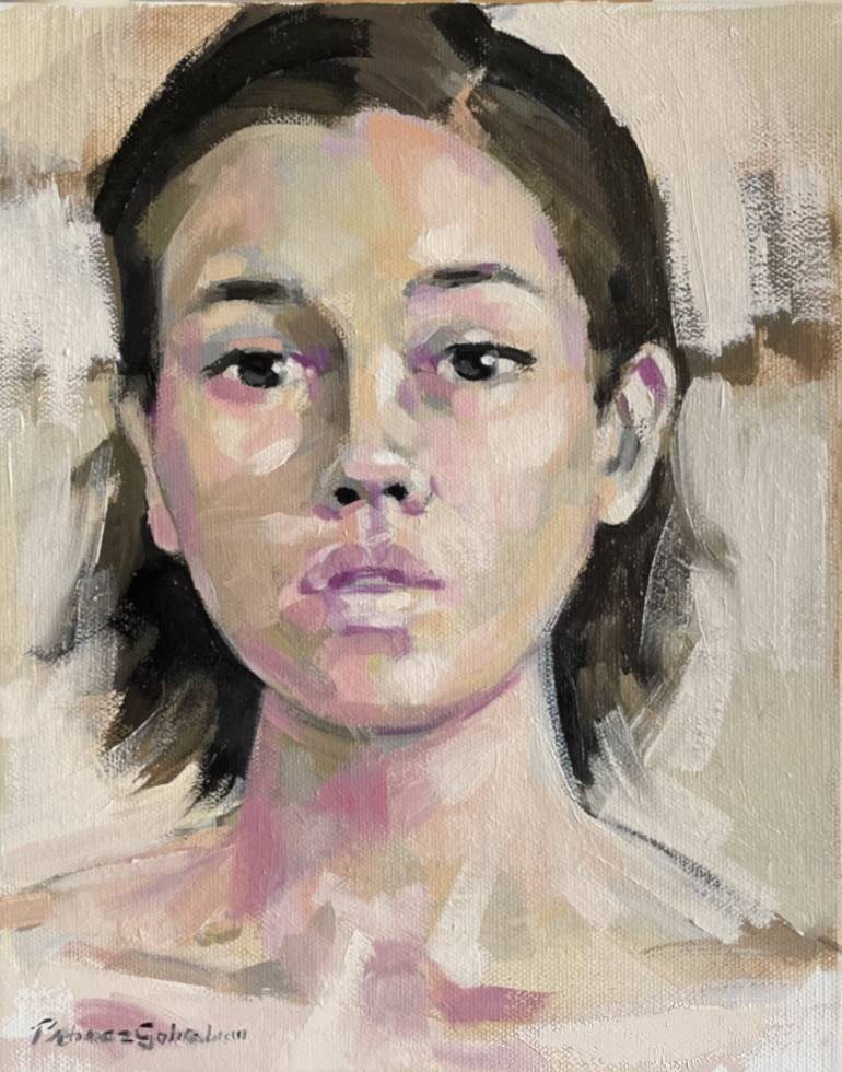 Original Expressionism Portrait Paintings by Behnaz Sohrabian