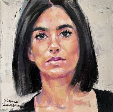 Original Expressionism Portrait Paintings by Behnaz Sohrabian