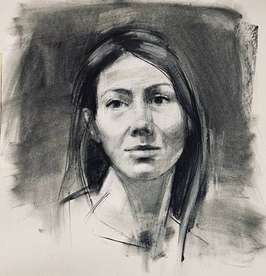 Original Figurative Portrait Drawings by Behnaz Sohrabian