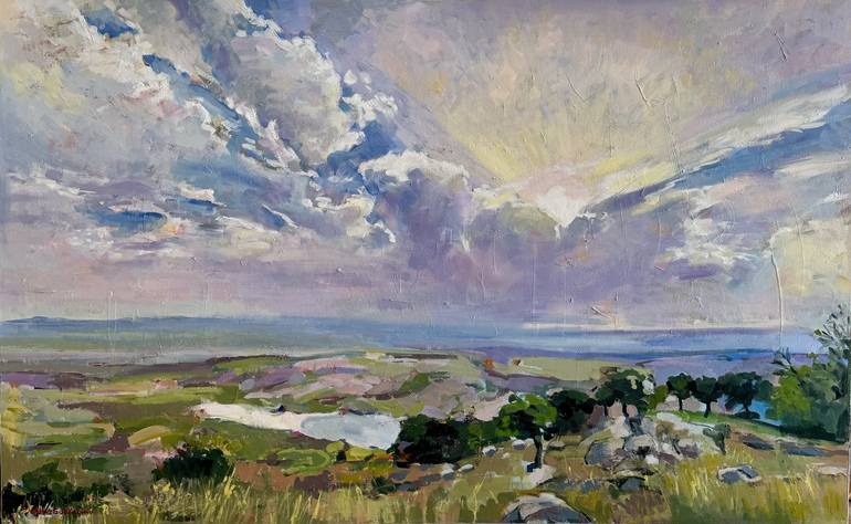 Original Contemporary Landscape Paintings by Behnaz Sohrabian