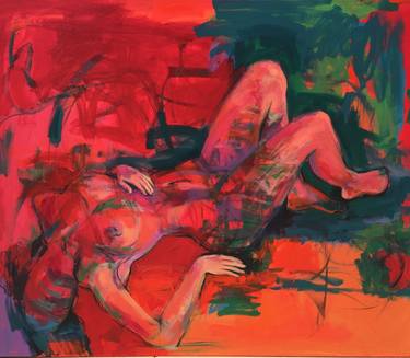 Original Figurative Nude Paintings by Behnaz Sohrabian