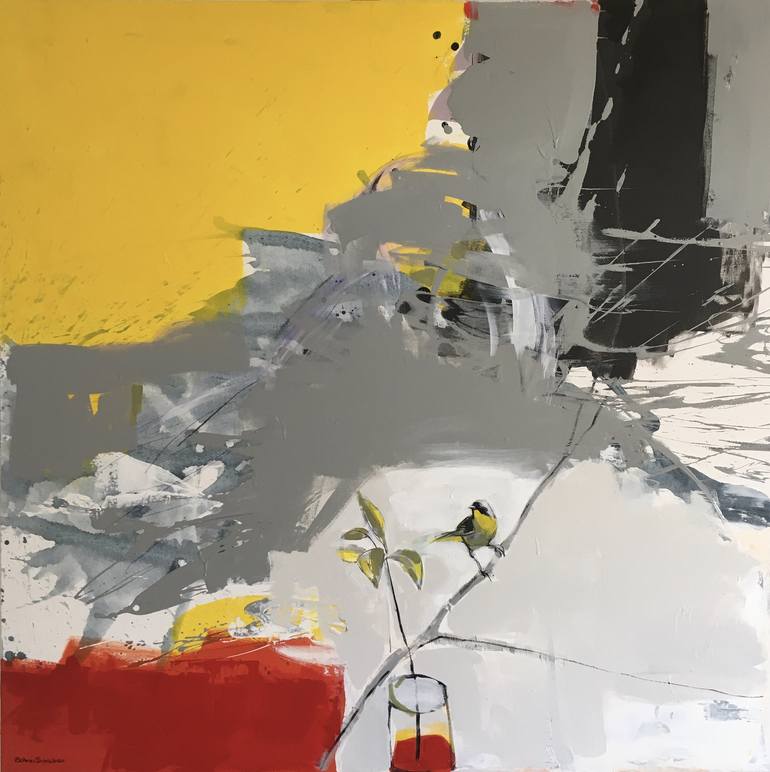 Original Abstract Expressionism Abstract Paintings by Behnaz Sohrabian