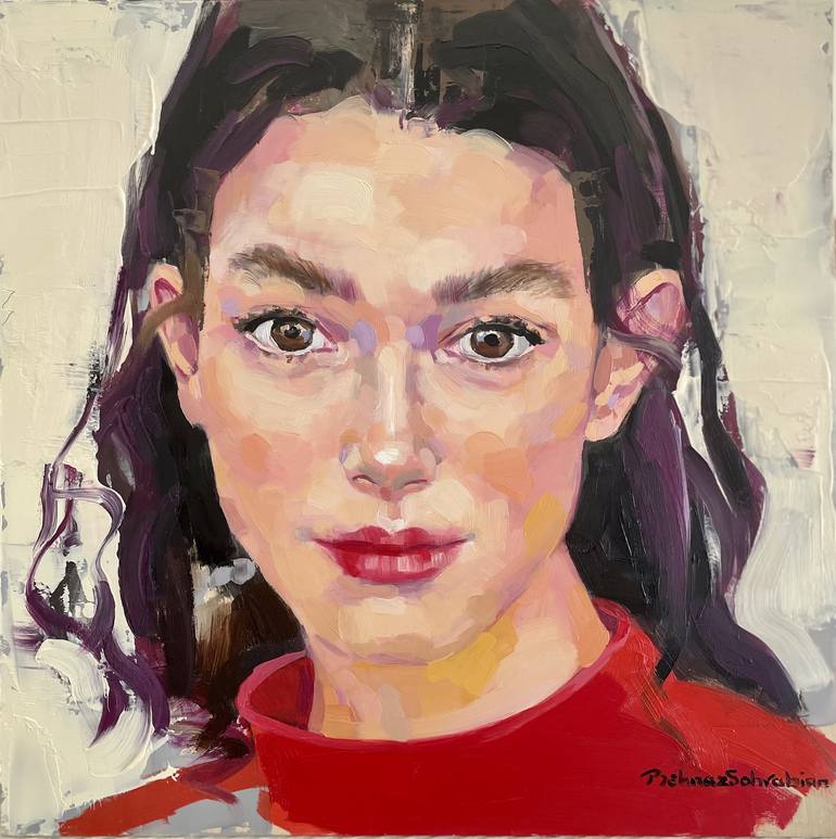 Original Figurative Portrait Paintings by Behnaz Sohrabian