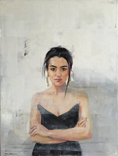 Original Figurative Portrait Paintings by Behnaz Sohrabian