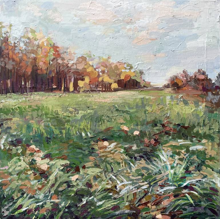 Original Expressionism Landscape Paintings by Behnaz Sohrabian