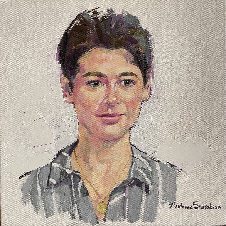 Original Expressionism Portrait Paintings by Behnaz Sohrabian