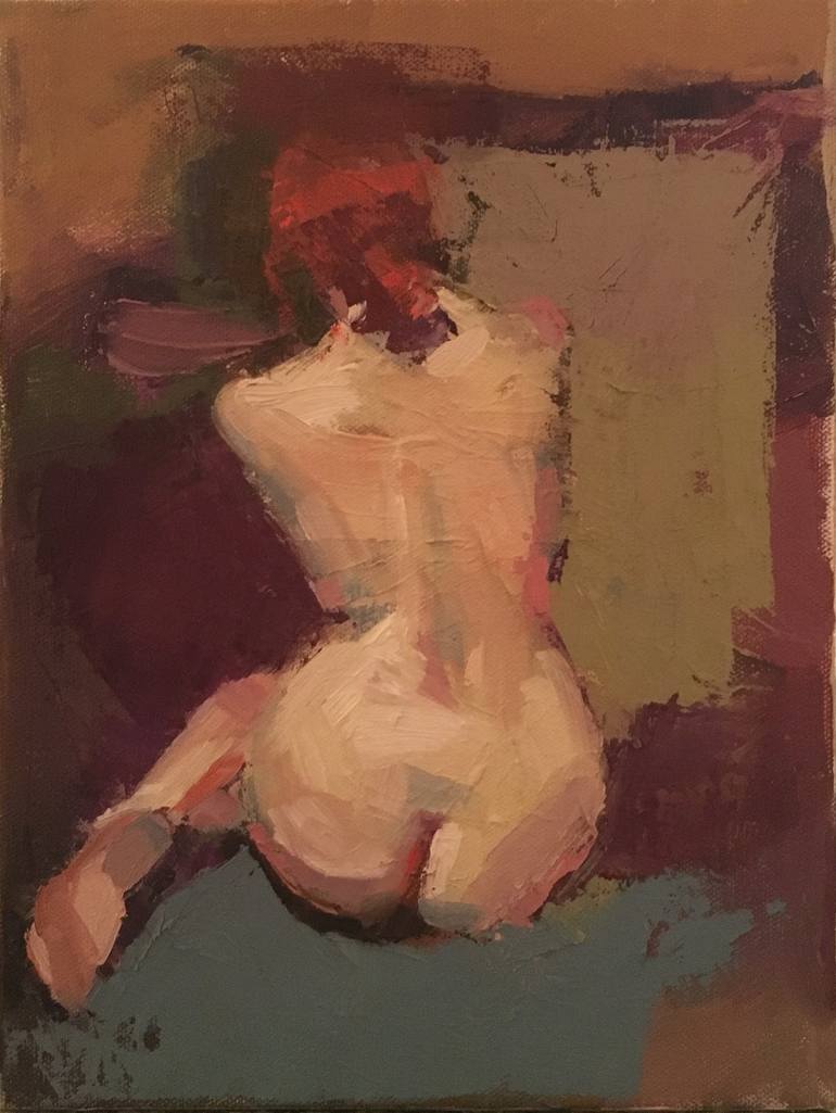Original Figurative Nude Paintings by Behnaz Sohrabian
