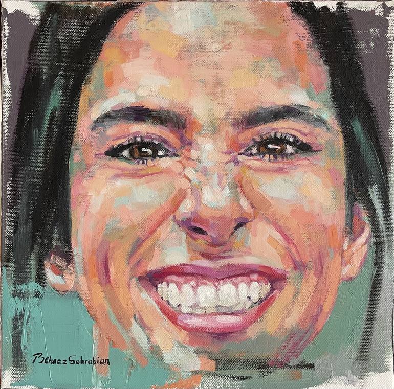 Original Expressionism Portrait Paintings by Behnaz Sohrabian