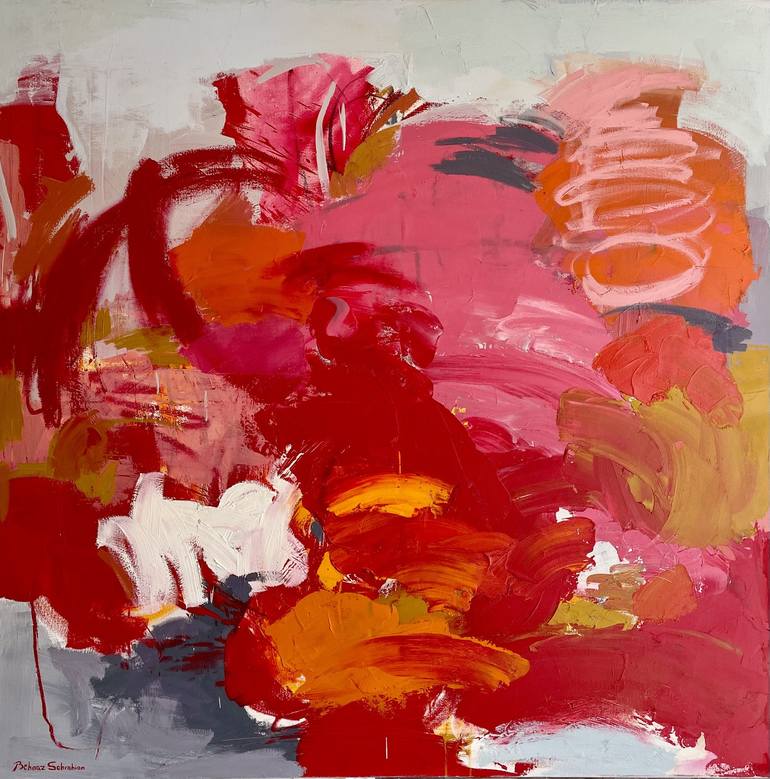 Original Abstract Expressionism Abstract Paintings by Behnaz Sohrabian