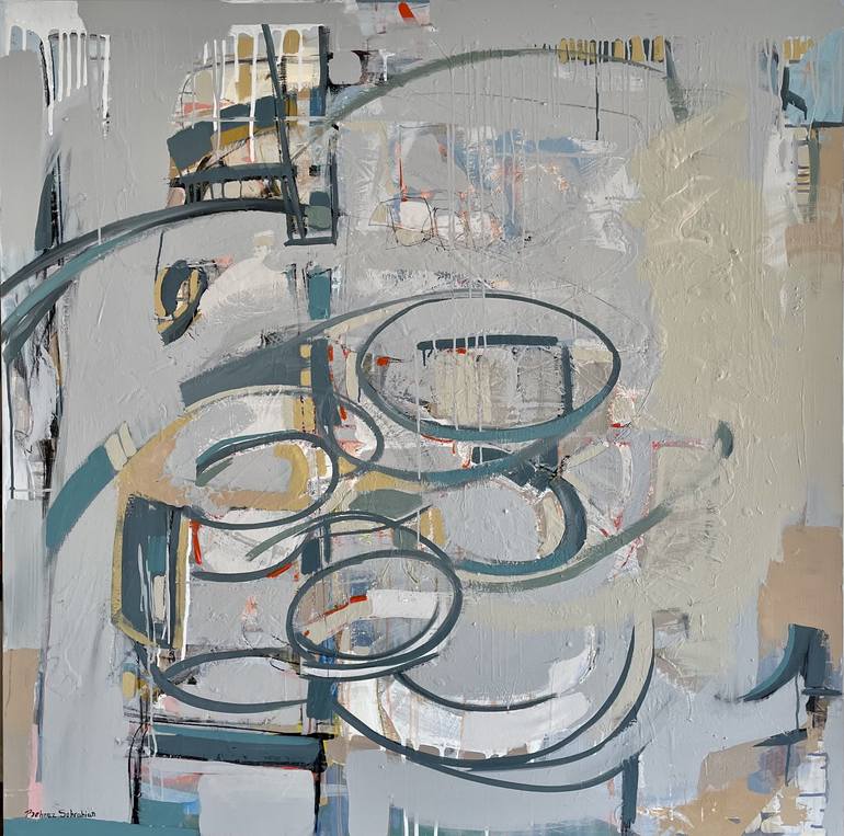 Original Abstract Expressionism Abstract Paintings by Behnaz Sohrabian