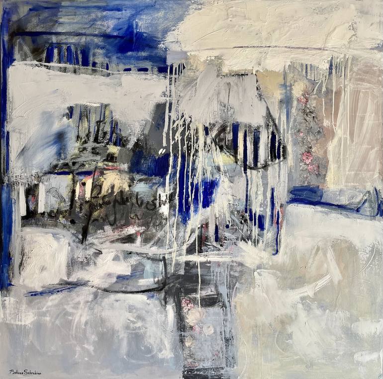 Original Abstract Expressionism Abstract Paintings by Behnaz Sohrabian