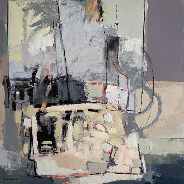 Original Abstract Expressionism Abstract Paintings by Behnaz Sohrabian