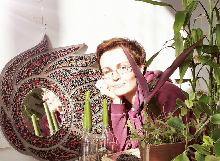 Original Conceptual Outer Space Sculpture by Irina  Krilo