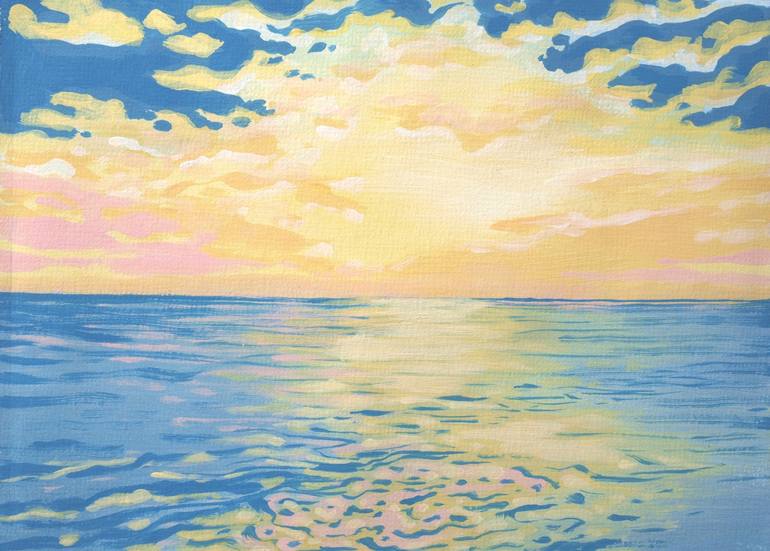 Lake Michigan Sunrise Painting by Elizabeth Parker Saatchi Art