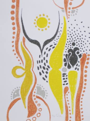 Original Abstract Drawings by Elizabeth Parker