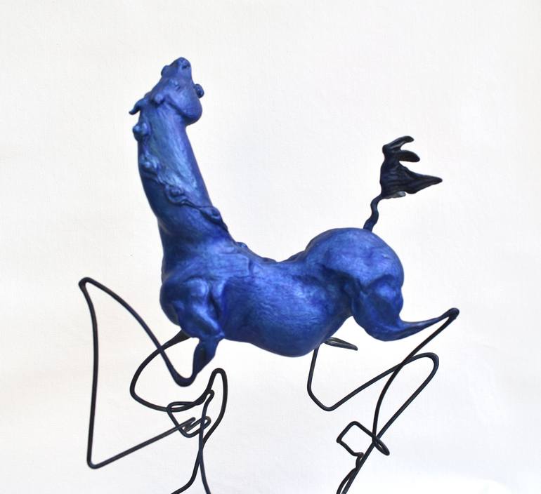 Original Expressionism Animal Sculpture by Elizabeth Parker