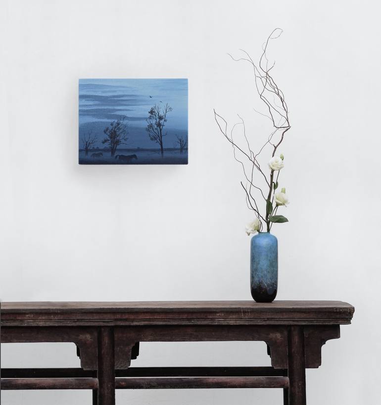 Original Figurative Landscape Painting by Elizabeth Parker