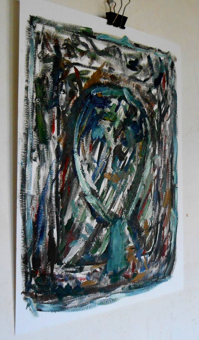 Original Abstract Painting by Mikhail Basque