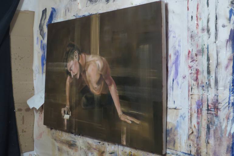 Original Figurative Men Painting by Juan Barco