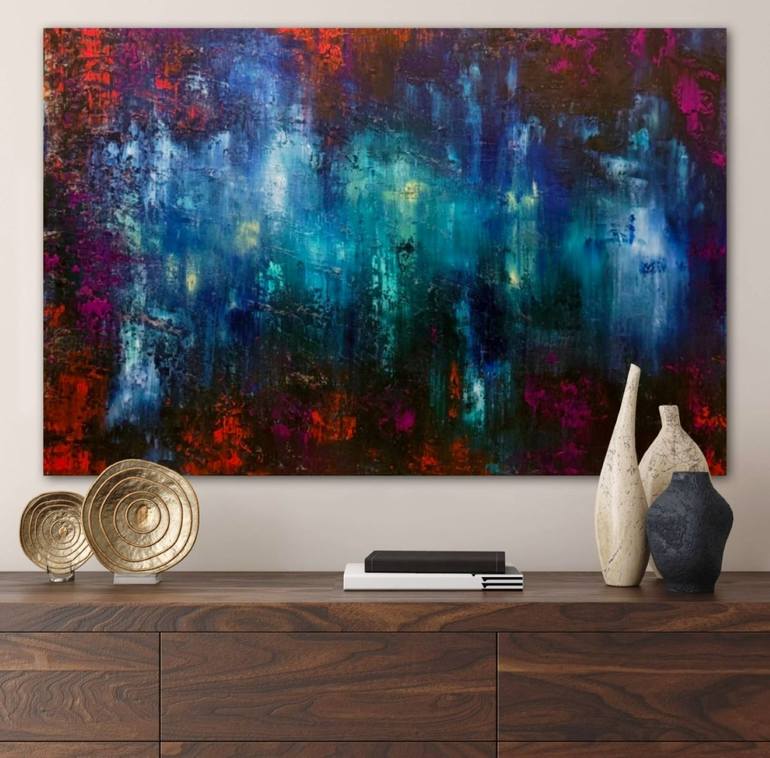 Original Abstract Expressionism Abstract Painting by Elizabeth Cox