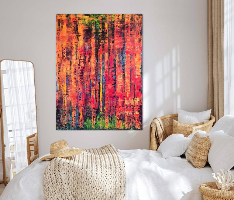 Original Abstract Expressionism Abstract Painting by Elizabeth Cox